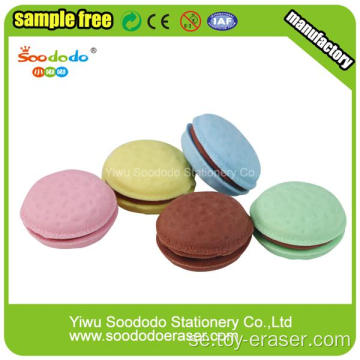 Promotional Bun Shaped Stationery Eraser med mat form